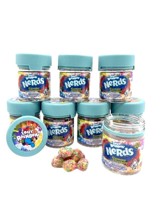 SOUR RAINBOW NERD CLUSTERS 5000MG - Image 3