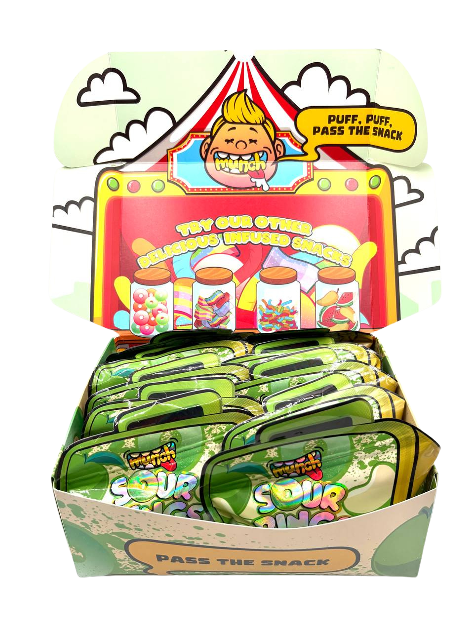 MUNCH SOUR APPLE RINGS - 3000MG munch sour apple rings 3000mg