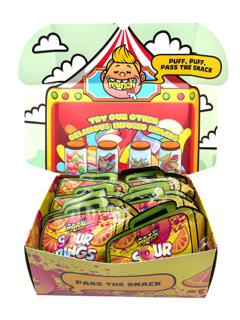 MUNCH SOUR RINGS PINK LEMONADE - 3000MG munch sour rings pink lemonade 3000mg