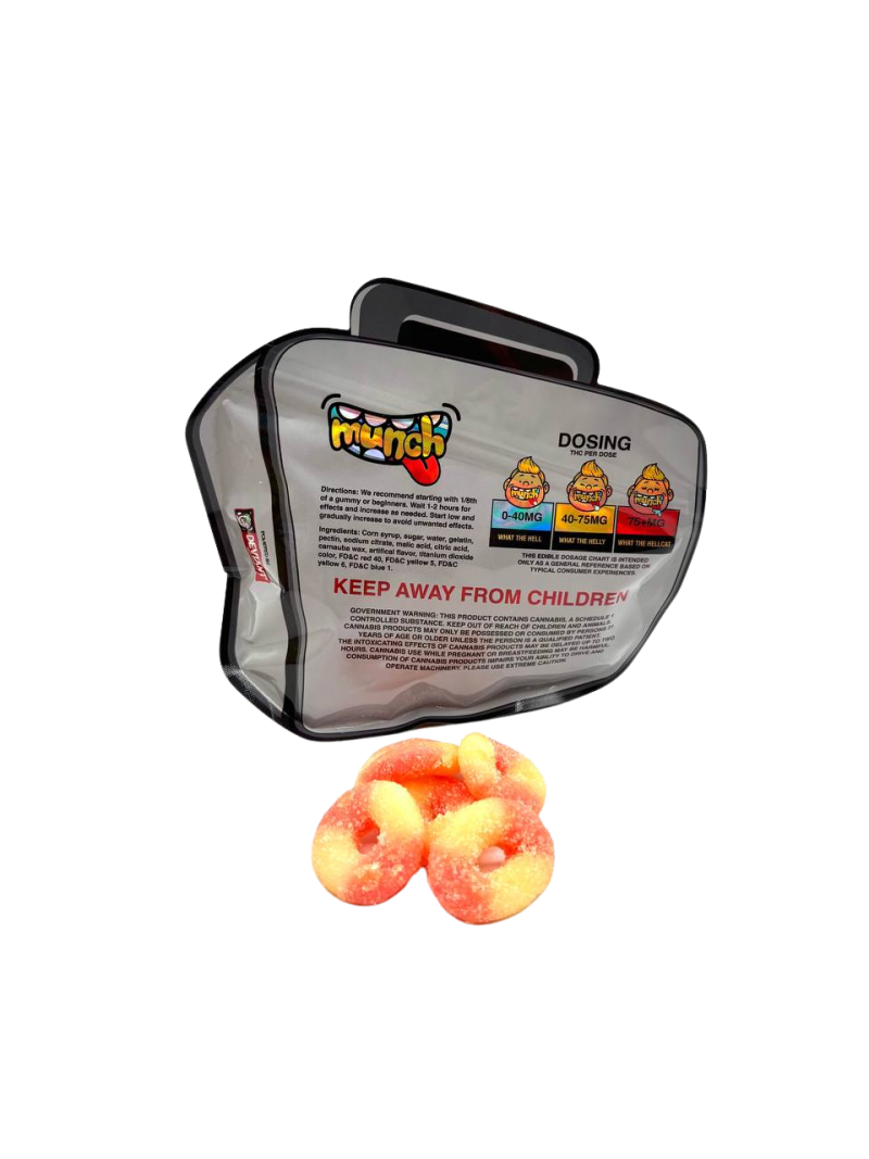 MUNCH SOUR RINGS PINK LEMONADE - 3000MG MUNCH SOUR RINGS PINK LEMONADE - 3000MG - Image 3